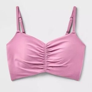 all in motion Dusty Rose Ruched Camisole Bralette